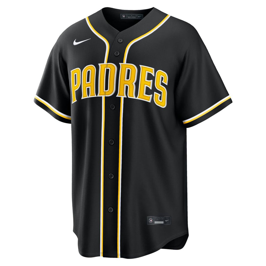 San Diego Padres Nike Fashion Replica Black Out Jersey product image 2, provided for visual reference and product detail