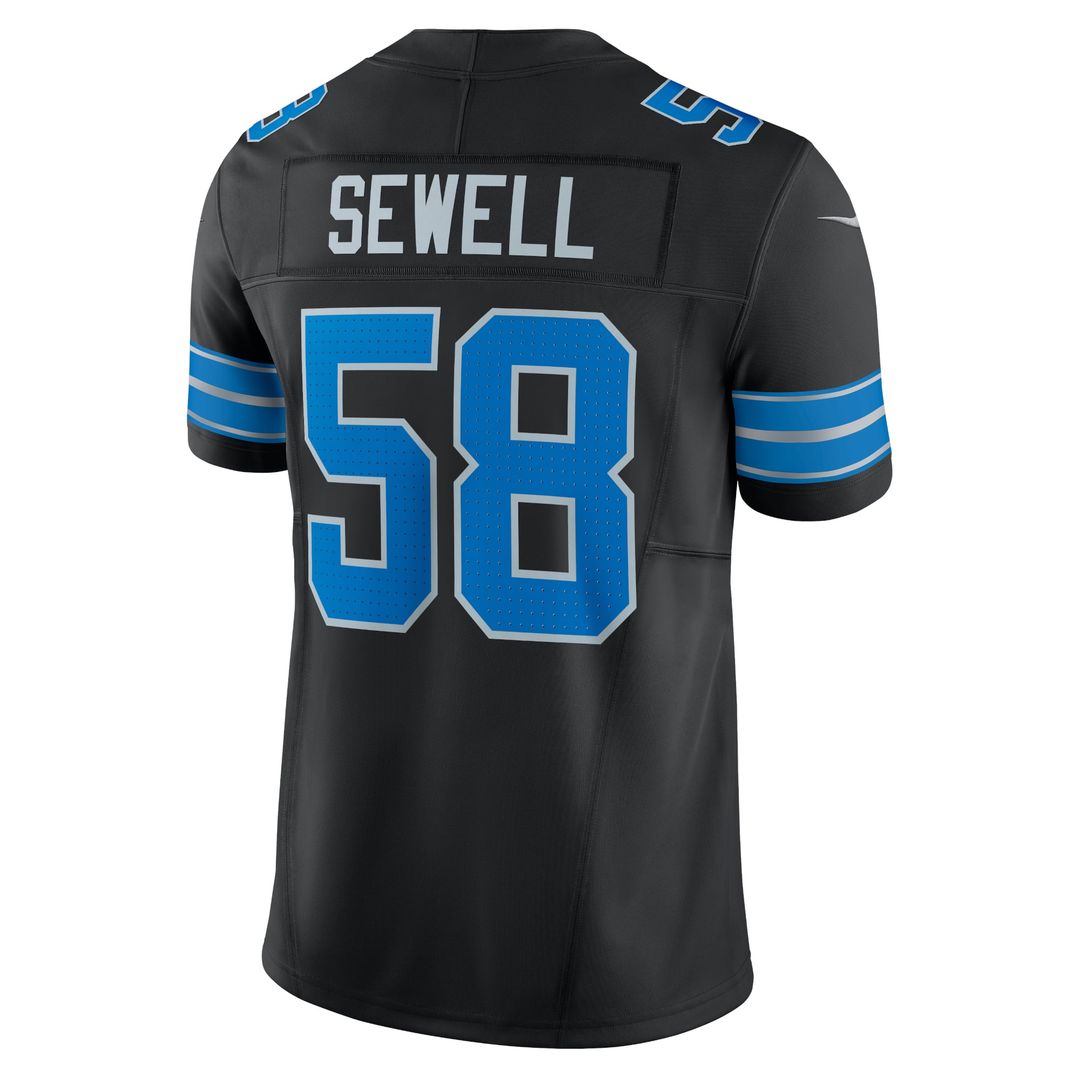 Detroit Lions Penei Sewell Nike Black Vapor F.U.S.E. Alternate Limited Jersey product image 6, provided for visual reference