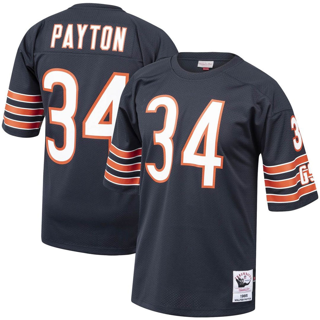 Chicago Bears 1985 Walter Payton Mitchell & Ness Navy Authentic Throwback Retired Player Jersey product image 1, provided