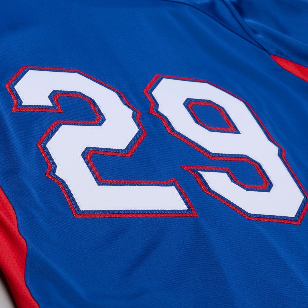 Texas Rangers Adrian Beltre Mitchell & Ness Royal Cooperstown Mesh Batting Practice Button-Up Jersey product image 6,