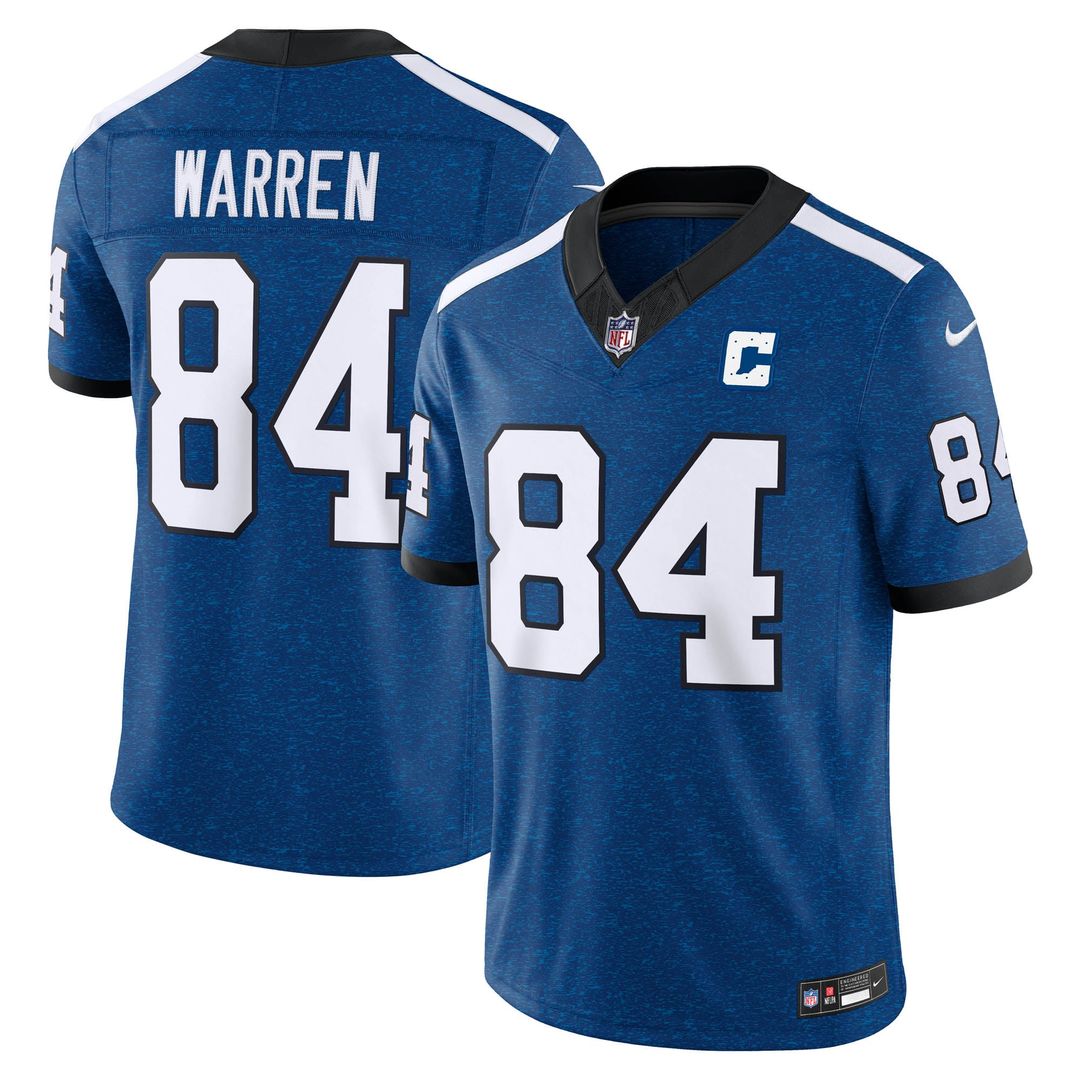 Indianapolis Colts Tyler Warren Nike Royal Alternate Indiana Nights Vapor F.U.S.E. Stitched Limited Jersey product image 1,