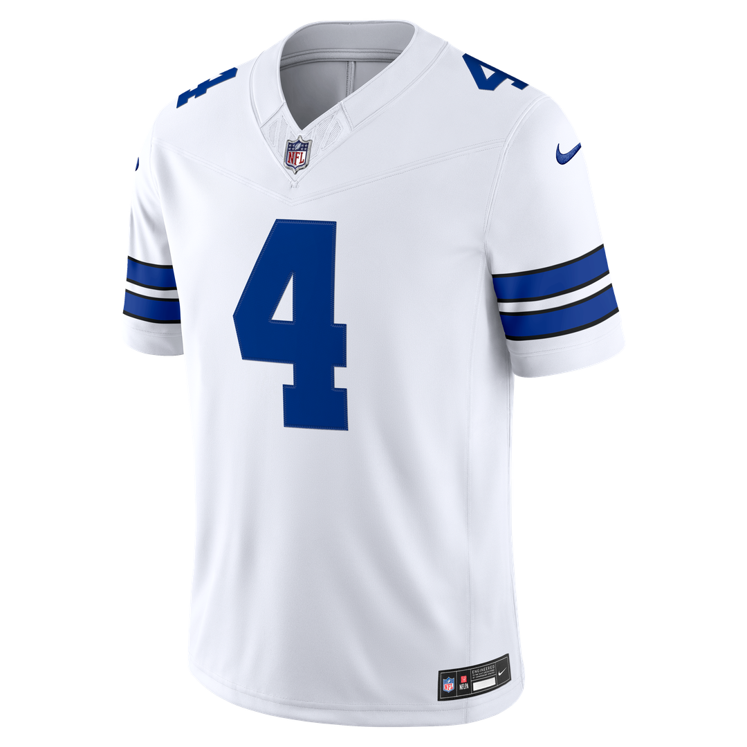 Dallas Cowboys Dak Prescott Nike White Vapor F.U.S.E. Stitched Limited Jersey product image 2, provided for visual reference