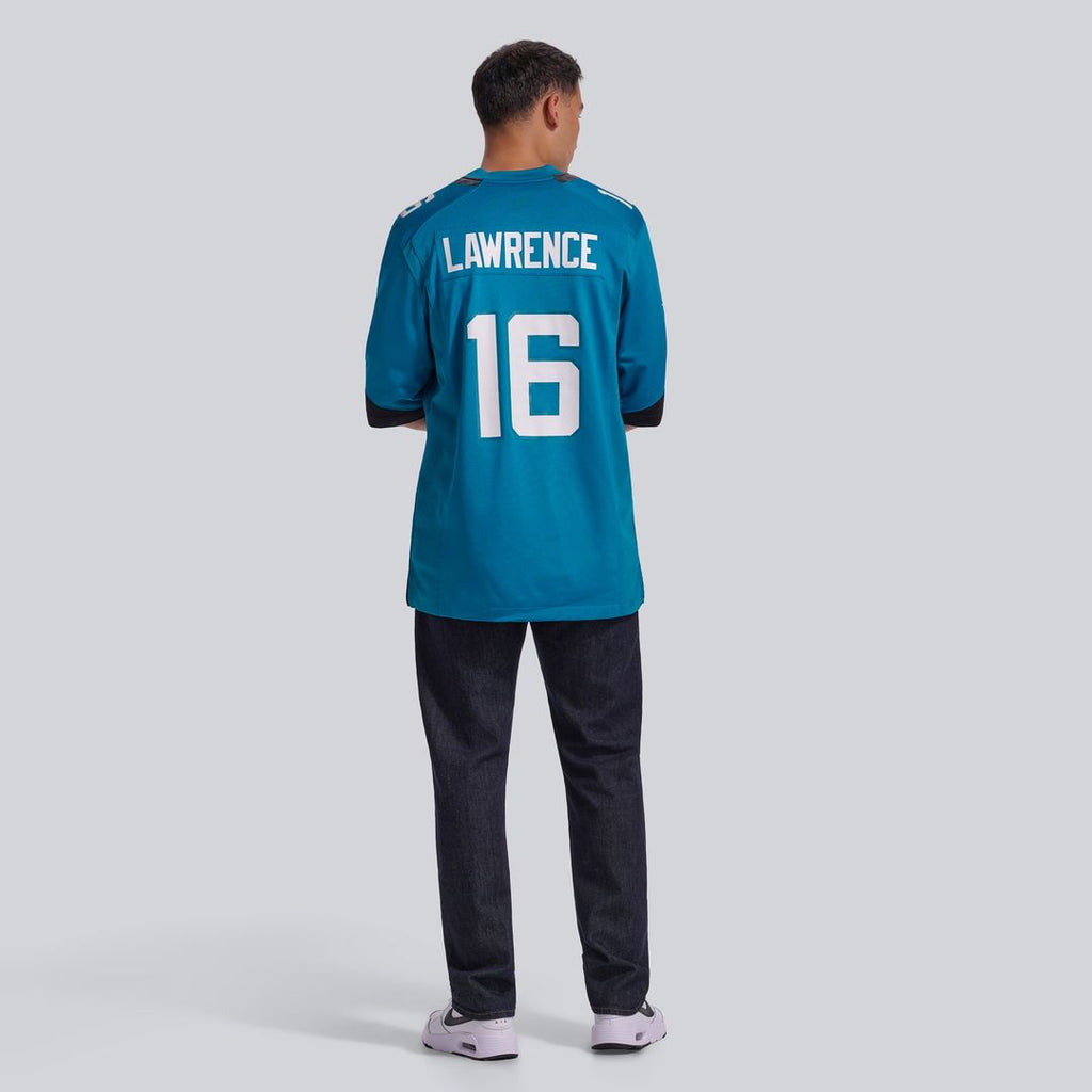 Jacksonville Jaguars Trevor Lawrence Nike Teal Home Game Jersey product image 5, provided for visual reference and product