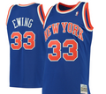 New York Knicks Patrick Ewing Blue 1991-92 Hardwood Classics Swingman Jersey product image 1, provided for visual reference