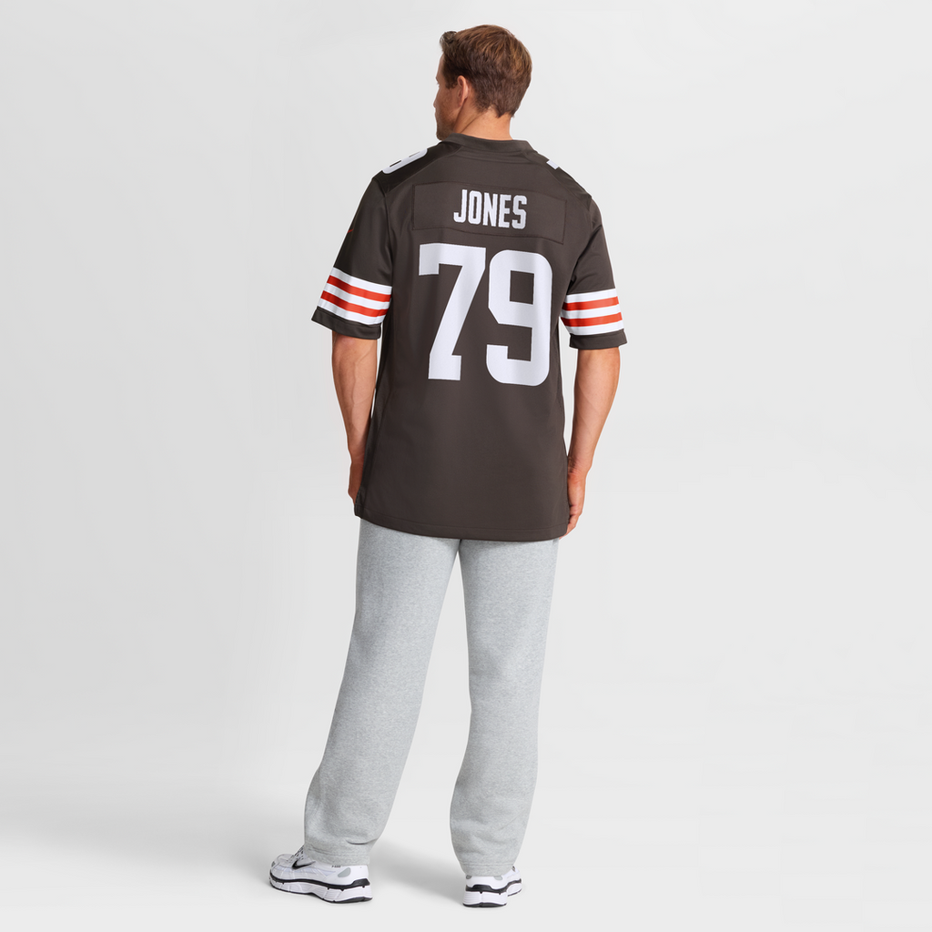 Cleveland Browns Dawand Jones Nike Brown Team Game Jersey product image 8, provided for visual reference and product detail