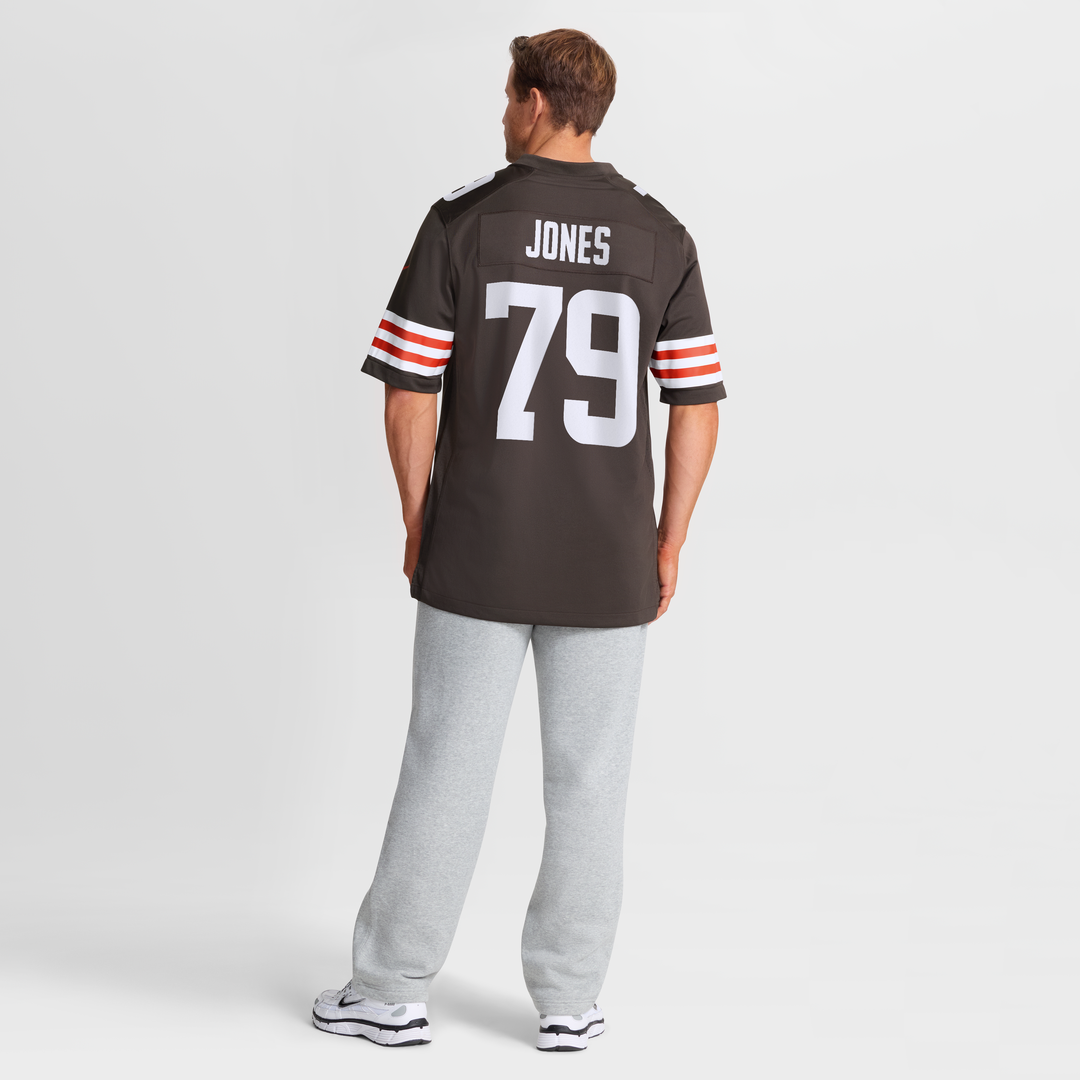 Cleveland Browns Dawand Jones Nike Brown Team Game Jersey product image 8, provided for visual reference and product detail