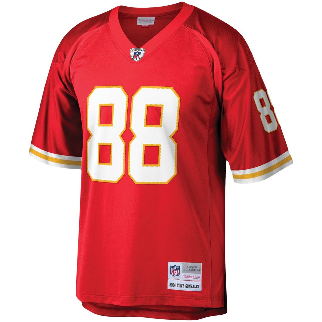 Kansas City Chiefs Tony Gonzalez Mitchell & Ness Red Legacy Replica Jersey product image 2, provided for visual reference