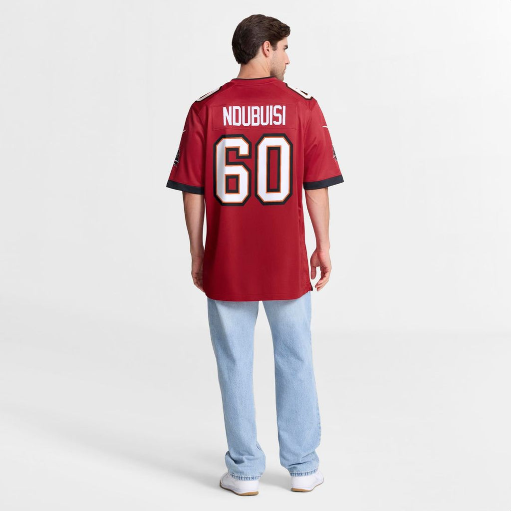 Tampa Bay Buccaneers Haggai Ndubuisi Nike Red Team Game Jersey product image 3, provided for visual reference and product