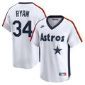 Houston Astros Nolan Ryan Nike White Throwback Cooperstown Collection Limited Jersey product image 1, provided for visual