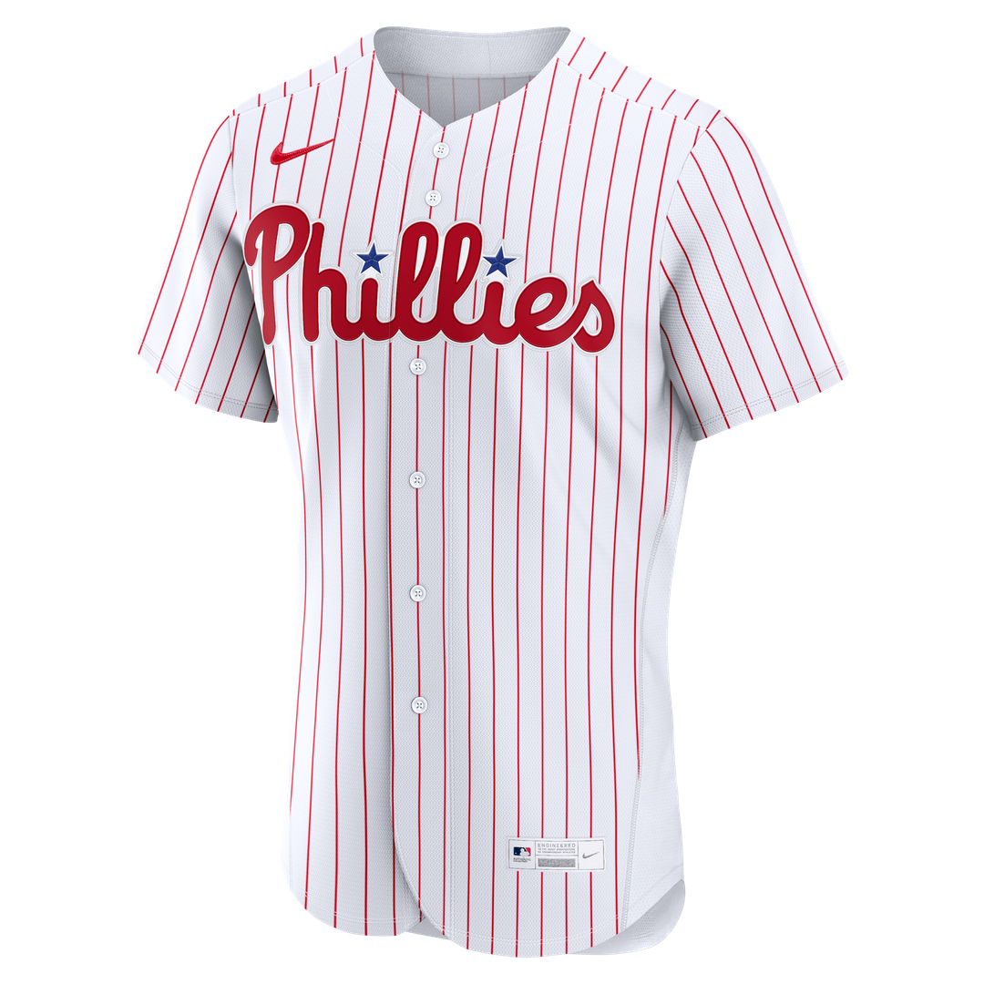 Philadelphia Phillies Nike White Home Authentic Custom Jersey product image 2, provided for visual reference and product