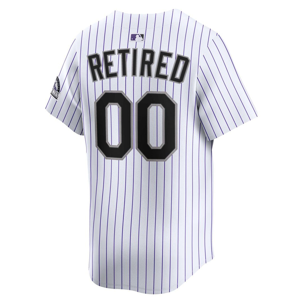 Colorado Rockies Nike White Home Limited Pick-A-Player Retired Roster Jersey product image 3, provided for visual reference