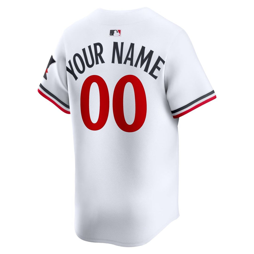 Minnesota Twins Nike White Home Limited Custom Jersey product image 3, provided for visual reference and product detail