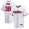 Cleveland Guardians Steven Kwan Nike White Home Replica Jersey product image 1, provided for visual reference and product