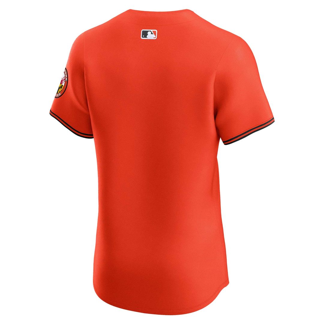 Baltimore Orioles Nike Orange Alternate Vapor Premier Elite Patch Jersey product image 3, provided for visual reference and