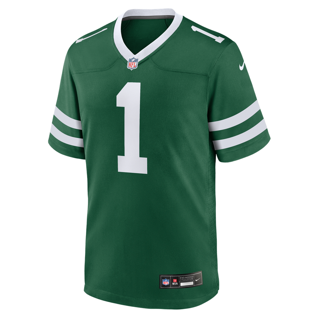 New York Jets David Bailey Nike Green Team Game Jersey product image 2, provided for visual reference and product detail