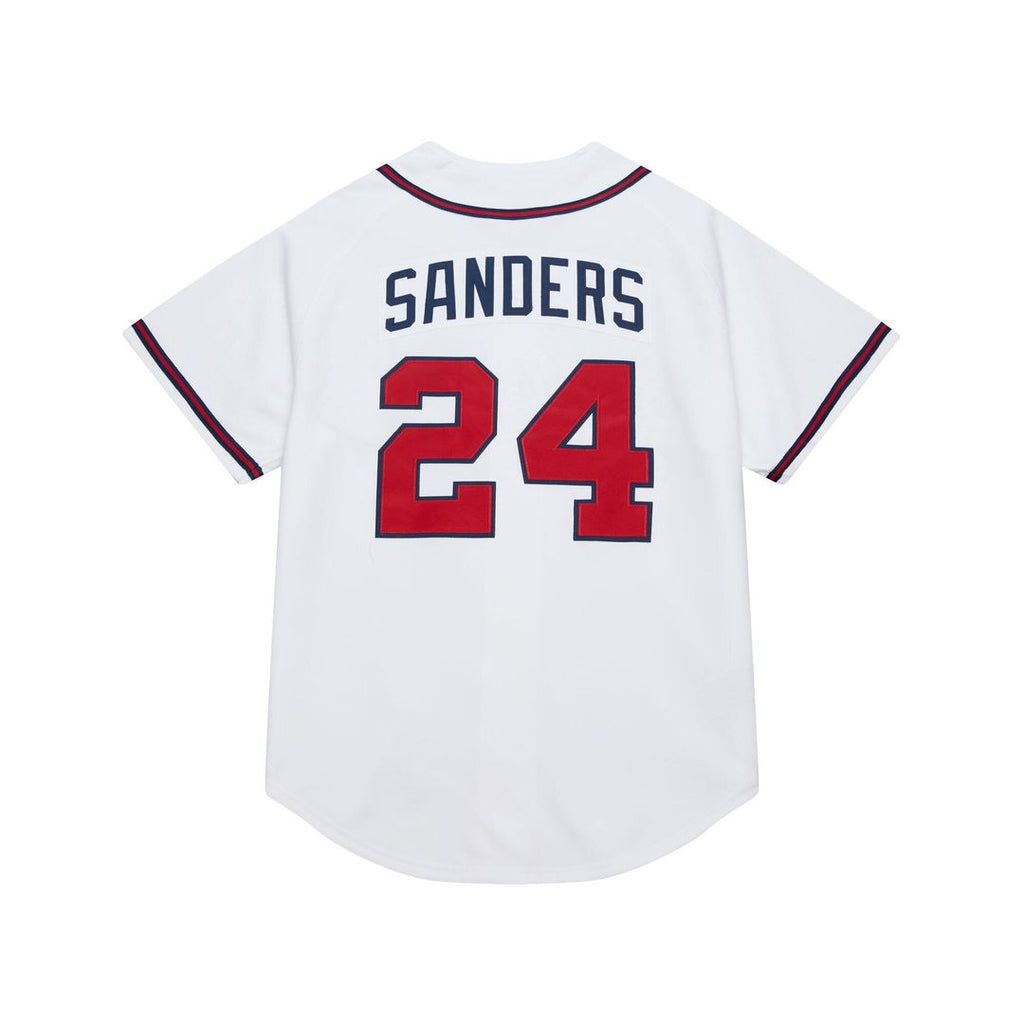 Atlanta Braves Deion Sanders Mitchell & Ness White Cooperstown Collection 1992 Authentic Jersey product image 3, provided