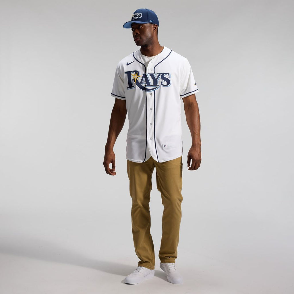 Tampa Bay Rays Nike White Home Authentic Jersey product image 6, provided for visual reference and product detail review