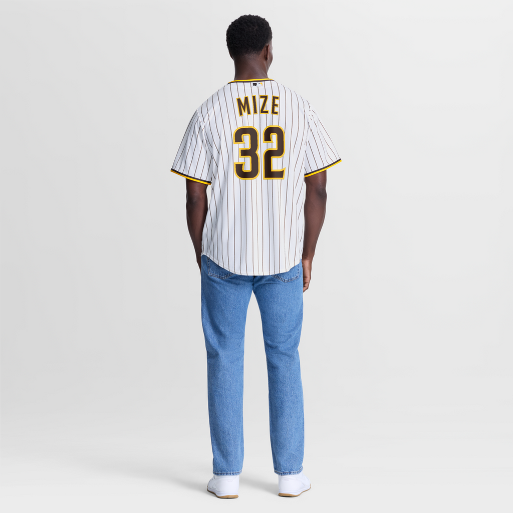 San Diego Padres Casey Mize Nike White Home Replica Jersey product image 3, provided for visual reference and product detail