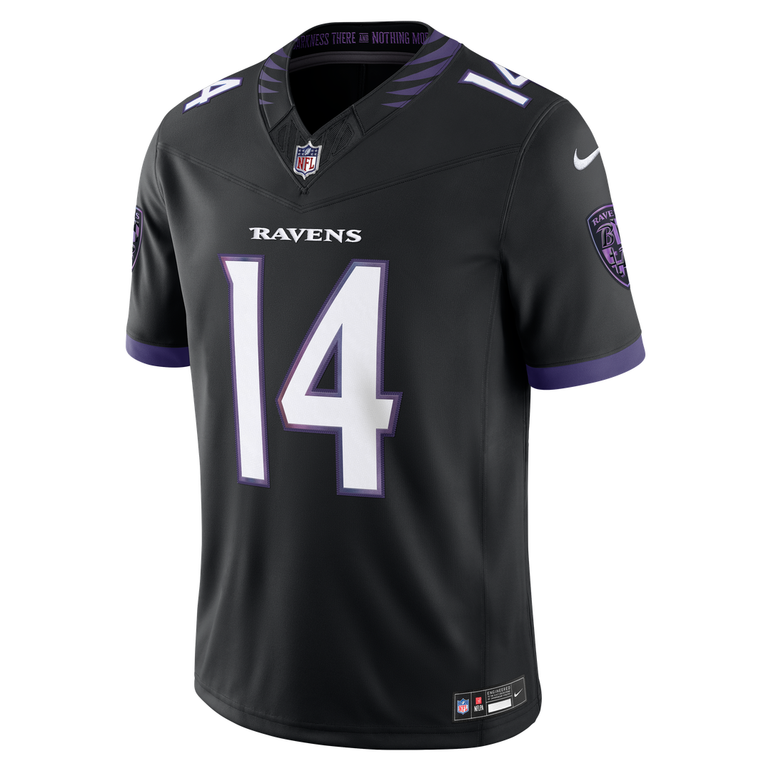 Baltimore Ravens Kyle Hamilton Nike Black Alternate Vapor F.U.S.E. Stitched Limited Jersey product image 2, provided for