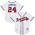 Atlanta Braves Deion Sanders Mitchell & Ness White Cooperstown Collection 1992 Authentic Jersey product image 1, provided