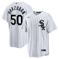 Chicago White Sox Huascar Brazoban Nike White Home Replica Jersey product image 1, provided for visual reference and product