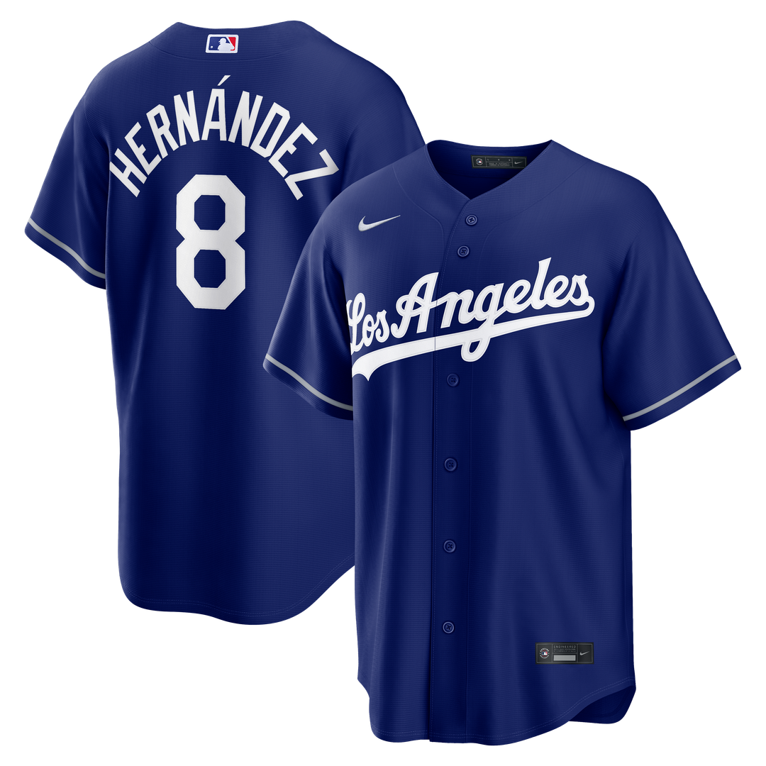 Los Angeles Dodgers Enrique Hernández Nike Royal Alternate Replica Jersey product image 4, provided for visual reference and