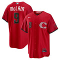 Cincinnati Reds Matt McLain Nike Red 2026 City Connect Stadium Jersey product image 1, provided for visual reference and