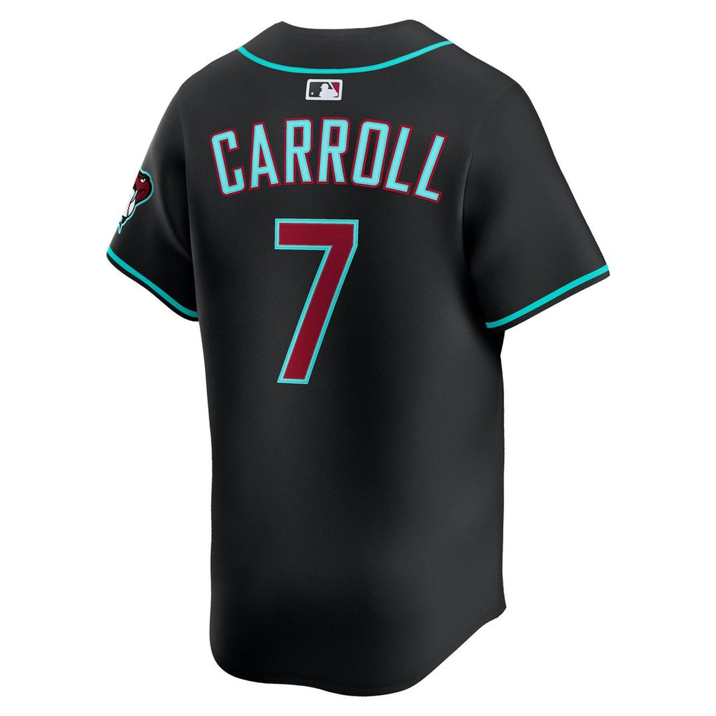 Arizona Diamondbacks Corbin Carroll Nike Black Alternate Limited Player Jersey product image 3, provided for visual