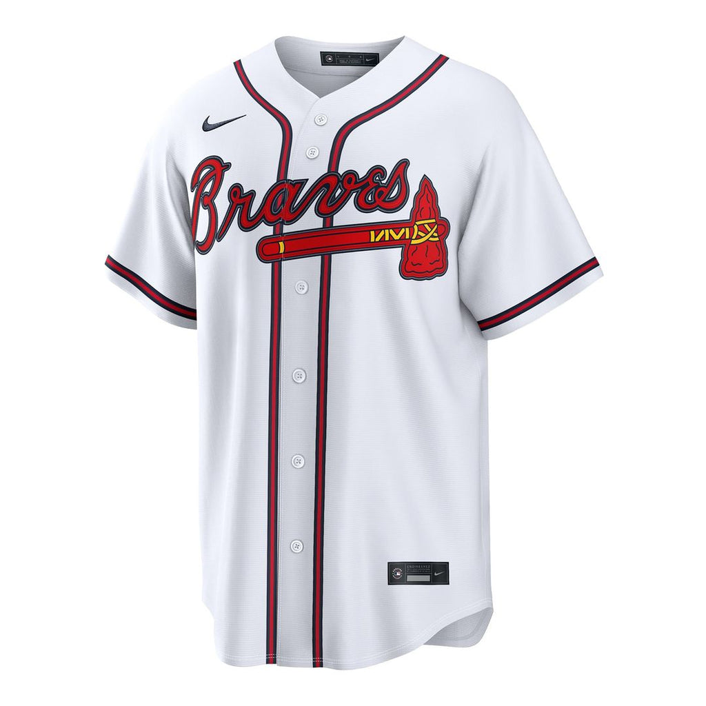 Atlanta Braves Mauricio Dubón Nike White Home Replica Jersey product image 2, provided for visual reference and product