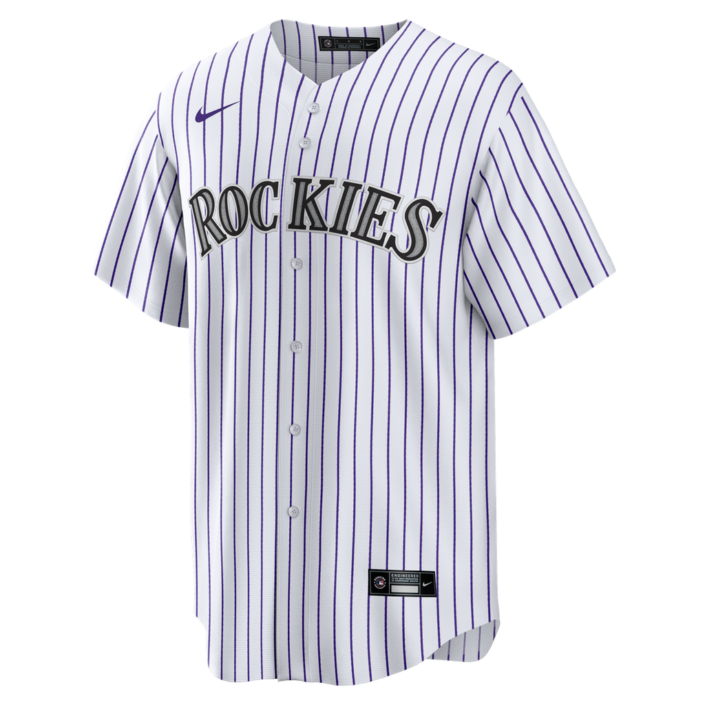 Colorado Rockies Todd Helton Nike White Home Retired Player Replica Jersey product image 2, provided for visual reference