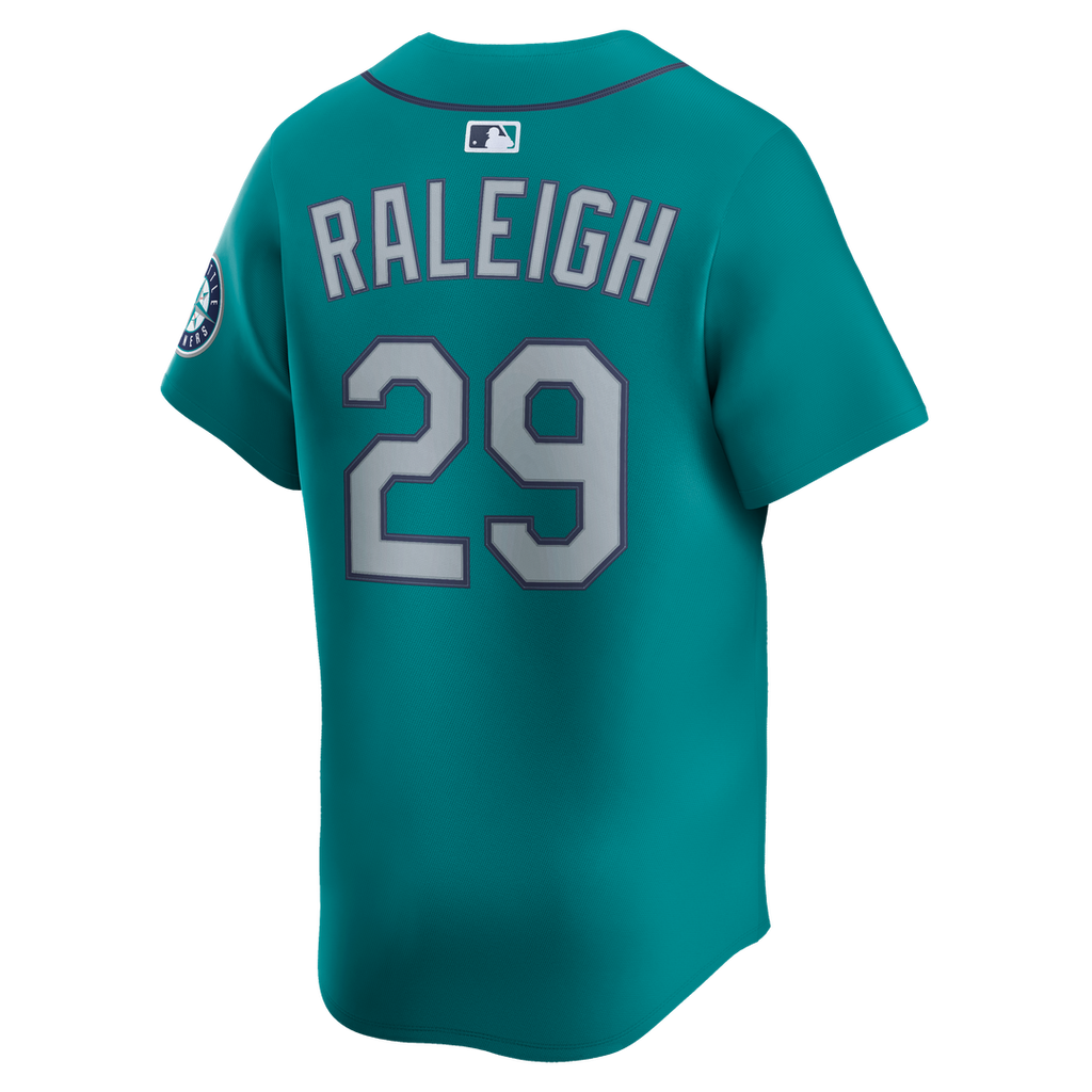 Seattle Mariners Cal Raleigh Nike Teal Alternate Limited Jersey product image 7, provided for visual reference and product