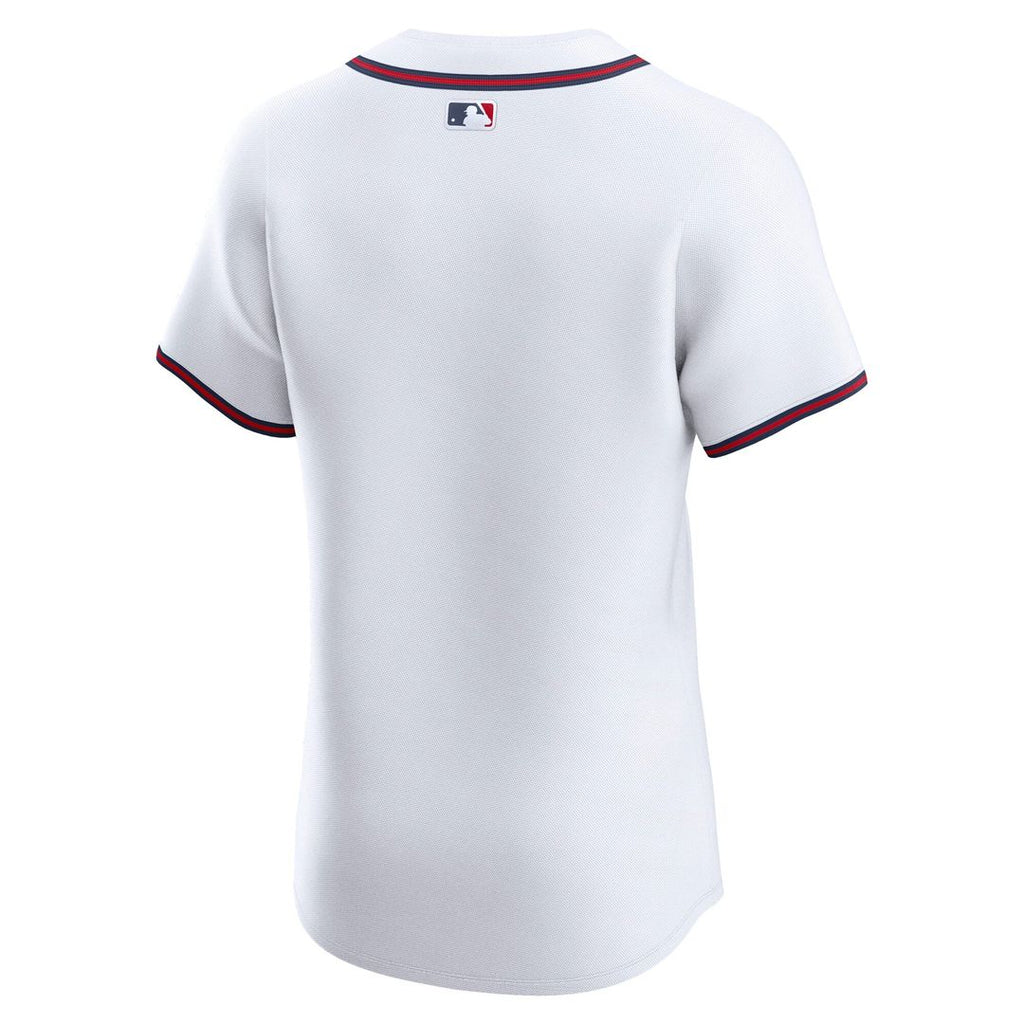 Atlanta Braves Nike White Home Elite Jersey product image 3, provided for visual reference and product detail review