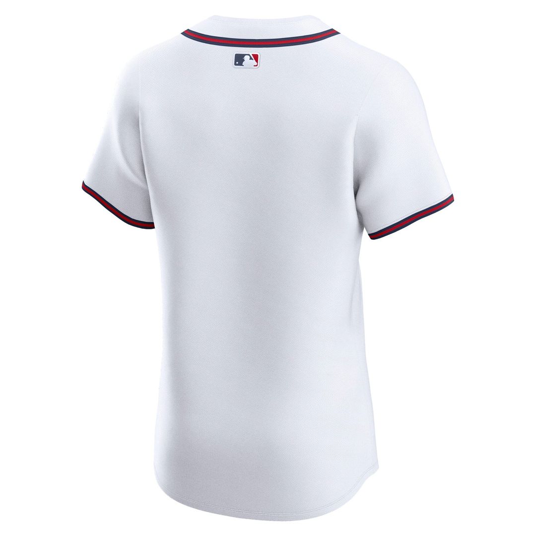 Atlanta Braves Nike White Home Elite Jersey product image 3, provided for visual reference and product detail review