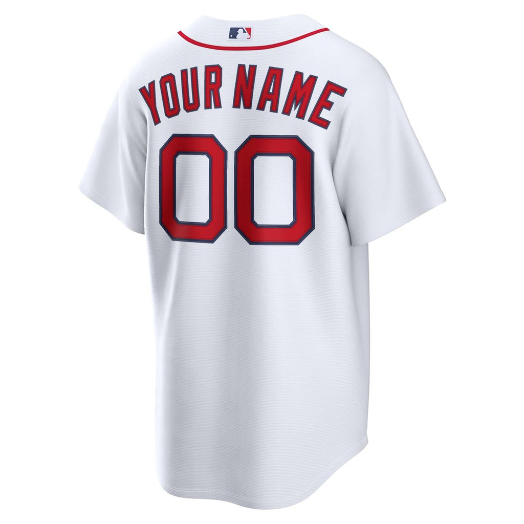 Boston Red Sox Nike White Home Stadium Custom Jersey product image 3, provided for visual reference and product detail review
