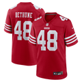 San Francisco 49ers Tatum Bethune Nike Scarlet Game Jersey product image 1, provided for visual reference and product detail