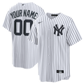 New York Yankees Nike White Home Stadium Custom Jersey product image 1, provided for visual reference and product detail