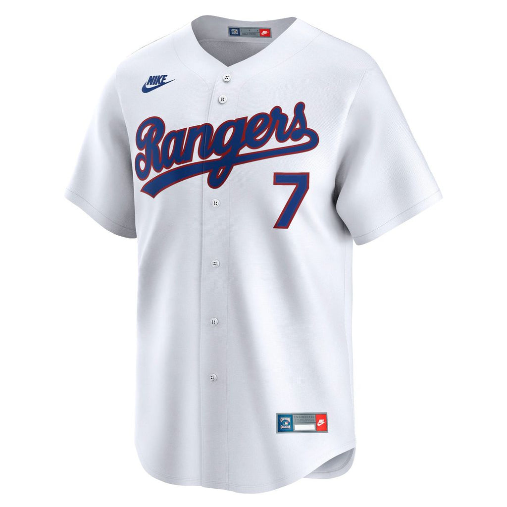 Texas Rangers Ivan Rodriguez Nike White Throwback Cooperstown Collection Limited Jersey product image 2, provided for visual