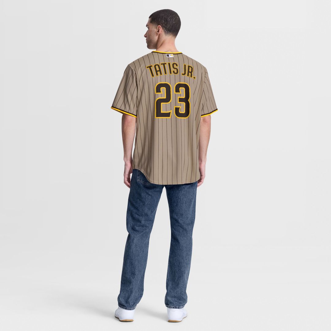 San Diego Padres Fernando Tatis Jr. Nike Brown Road Replica Jersey product image 11, provided for visual reference and