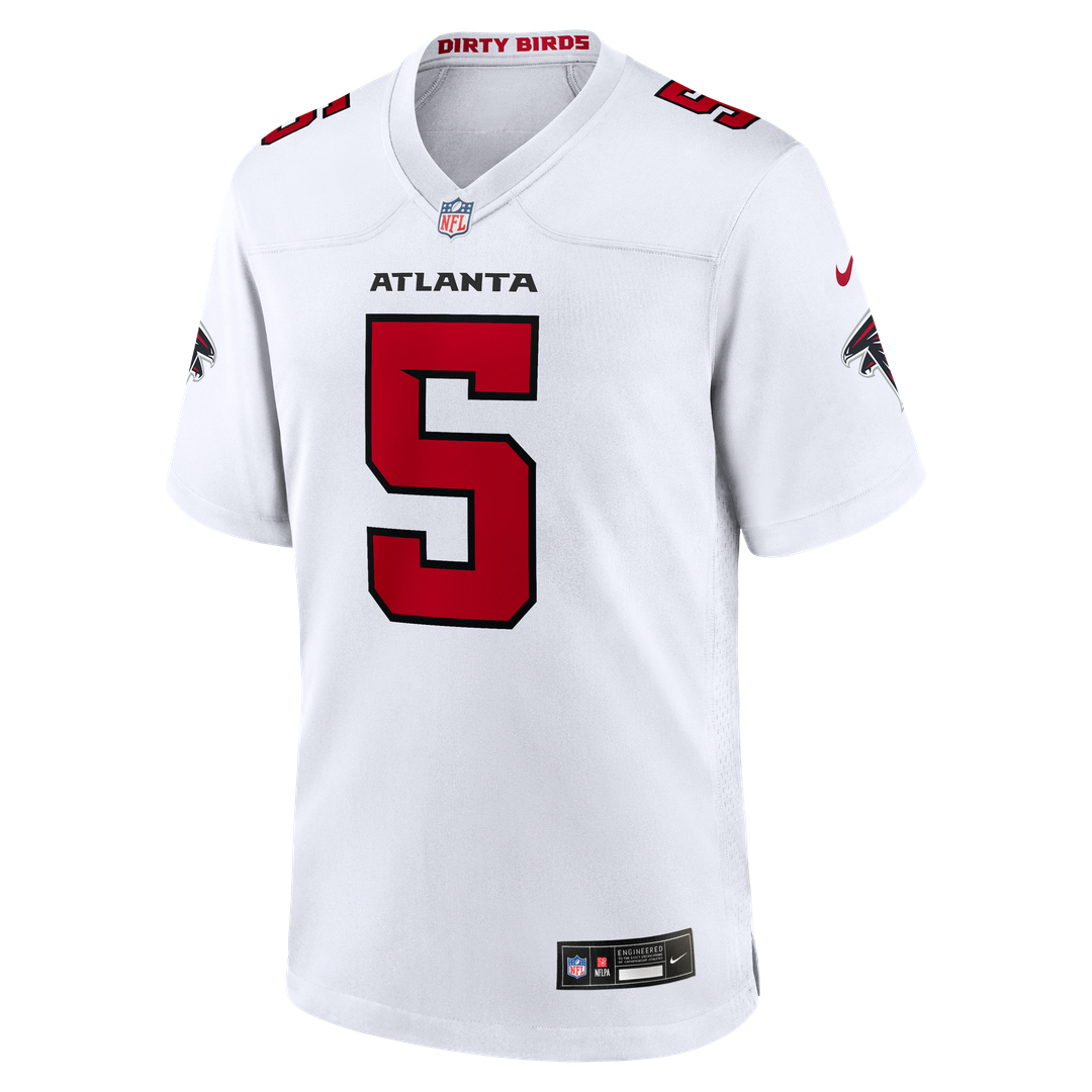 Atlanta Falcons Drake London Nike White Game Jersey product image 2, provided for visual reference and product detail review