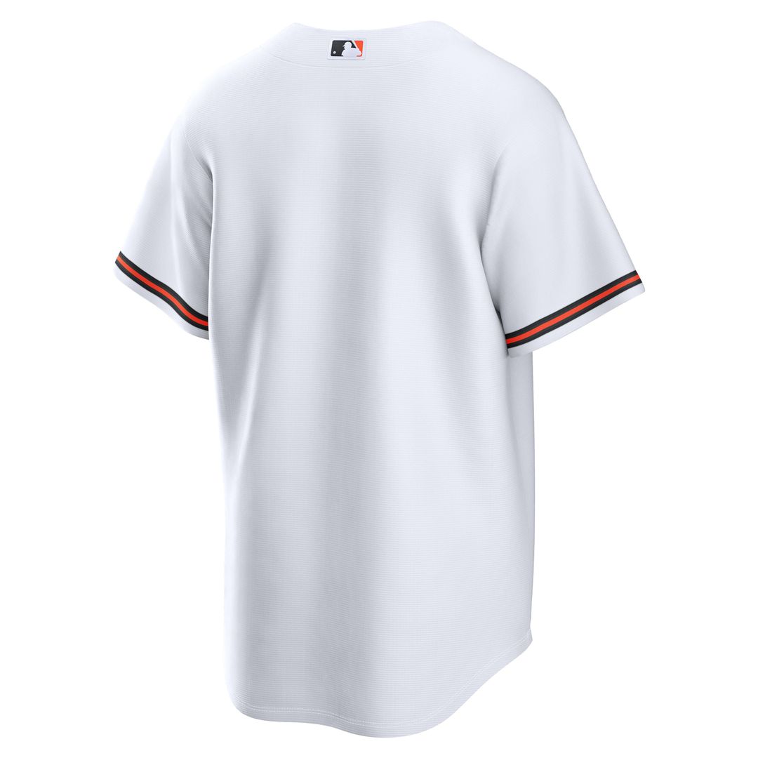 Baltimore Orioles Nike White Home Replica Jersey product image 5, provided for visual reference and product detail review