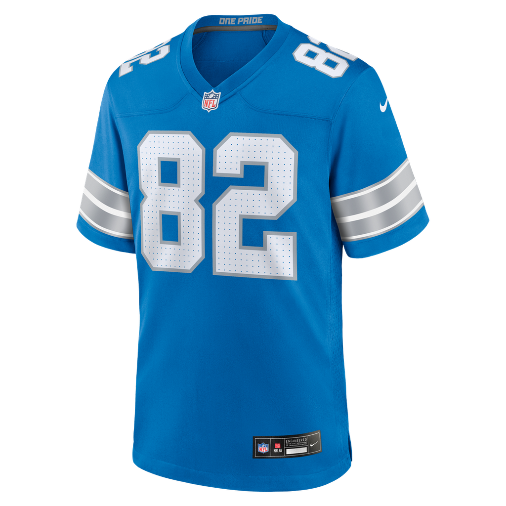 Detroit Lions Thomas Gordon Nike Blue Team Game Jersey product image 2, provided for visual reference and product detail