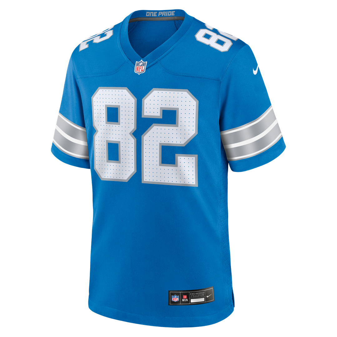 Detroit Lions Thomas Gordon Nike Blue Team Game Jersey product image 2, provided for visual reference and product detail
