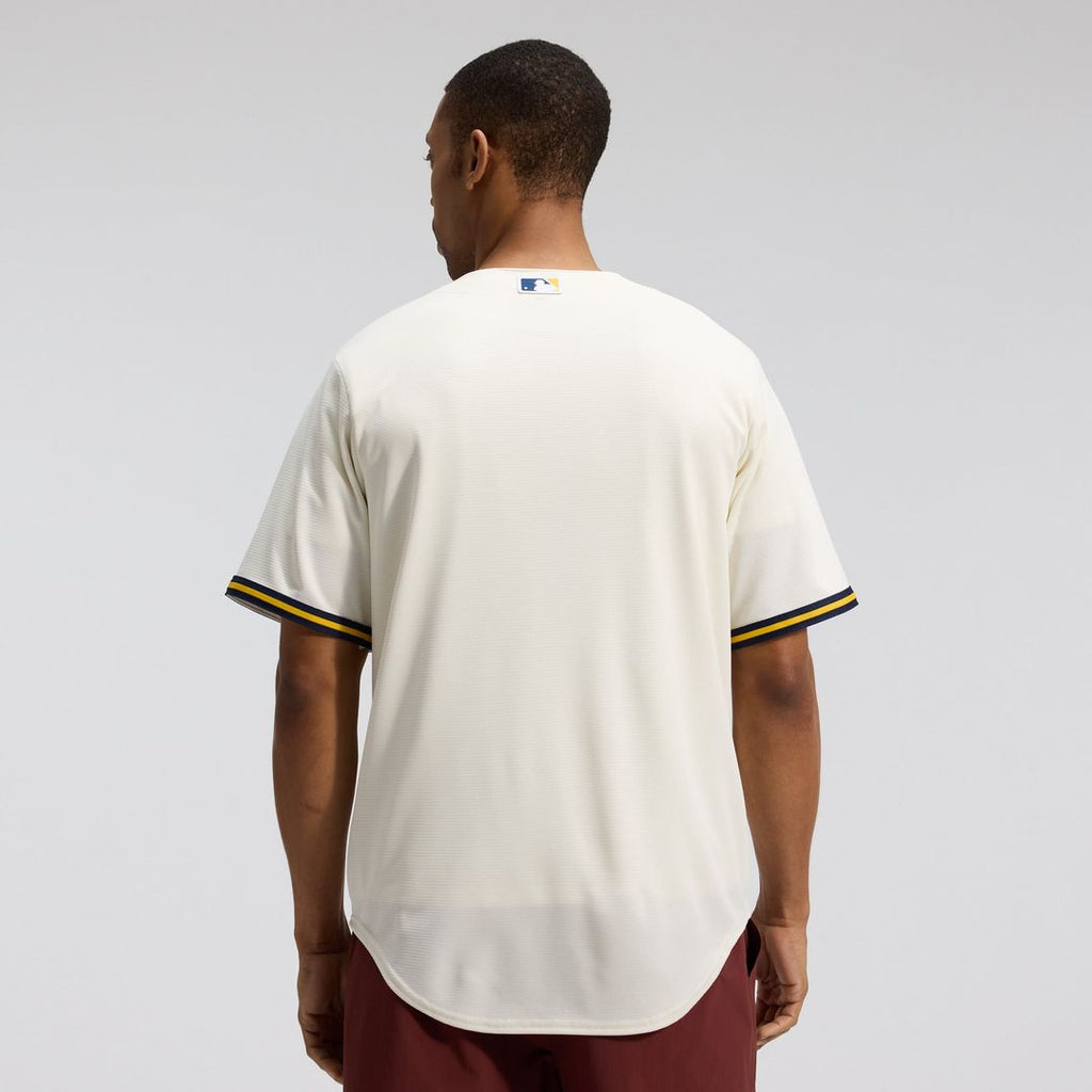 Milwaukee Brewers Nike Cream Home Replica Team Jersey product image 2, provided for visual reference and product detail