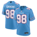 Tennessee Titans Jeffery Simmons Nike Light Blue Game Jersey product image 1, provided for visual reference and product
