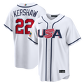 USA Baseball Clayton Kershaw Nike White 2026 World Baseball Classic Home Stadium Jersey product image 1, provided for visual