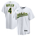 Athletics Lawrence Butler Nike White Home Replica Jersey product image 1, provided for visual reference and product detail