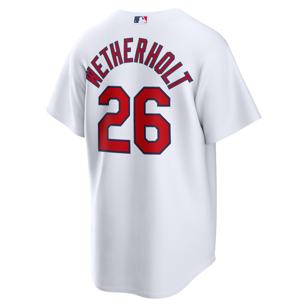 St. Louis Cardinals JJ Wetherholt Nike White Home Replica Jersey product image 3, provided for visual reference and product