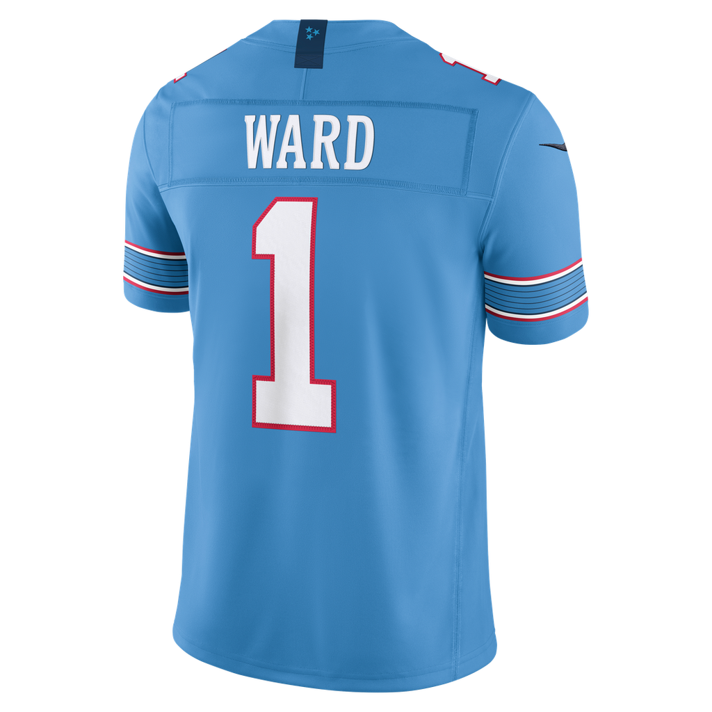 Tennessee Titans Cameron Ward Nike Light Blue Team Vapor F.U.S.E. Stitched Limited Jersey product image 3, provided for