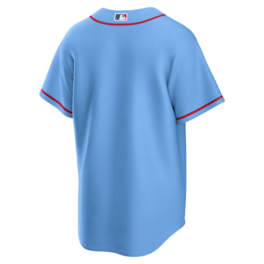 St. Louis Cardinals Nike Light Blue Alternate Replica Jersey product image 3, provided for visual reference and product