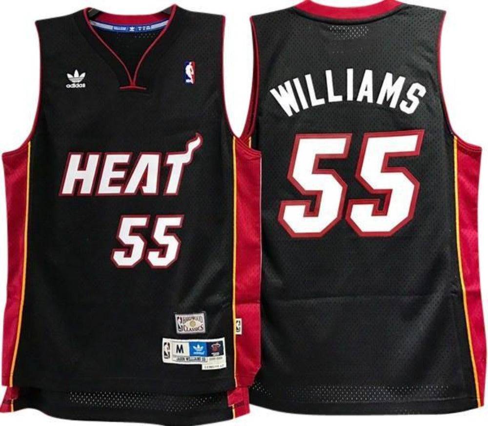 Men’s Miami Heat Jason Williams adidas Black Hardwood Classics Swingman Jersey product image 1, provided for visual